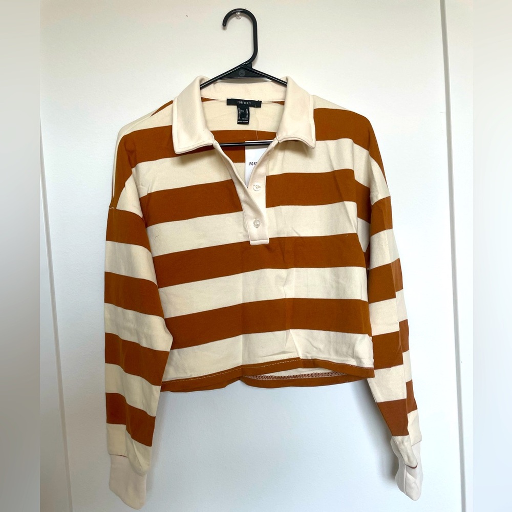 Long sleeve collar top